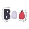 3 Pieces Cute Halloween Decoration, Wooden Signs, Tiered Tray Decor for Shelf Mantel