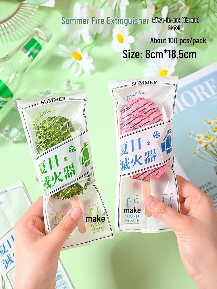 Bolsas Transparentes Auto-Sellantes para Helados y Paletas Hechos a Mano