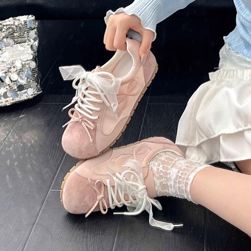 Ugly Cute Ballet Puff Board Shoes Women's Moral Training Spring and Summer New Chic Niche Versatile Student Sports