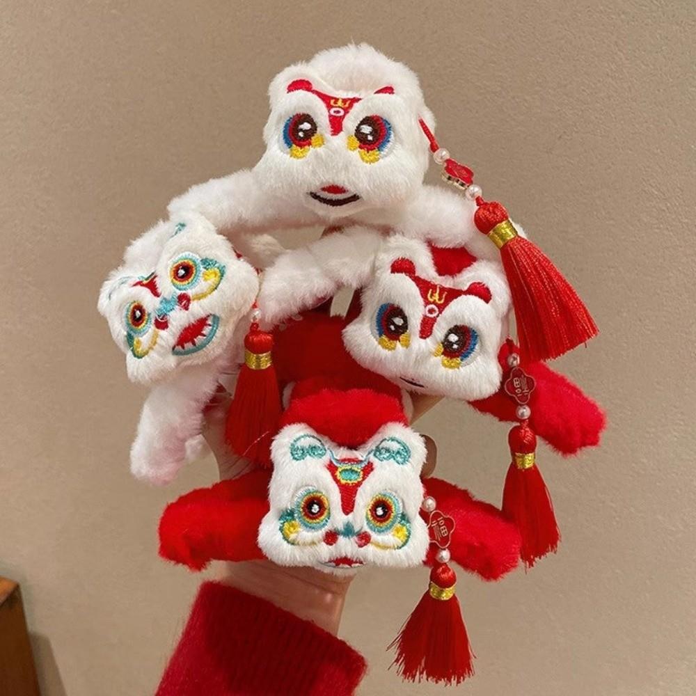 Creative Awakening Lion New Year Hair Claws Tassel Headdress Lady Shark Clip Hair Accessories Korean Style Claw Clip Daily Wear