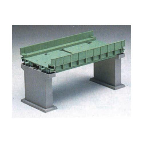 

TOMYTEC TOMIX N Gauge Double-Track Girder Bridge II Set, Green, with Two Double-Track PC Piers, 3068, Model Train Supplies