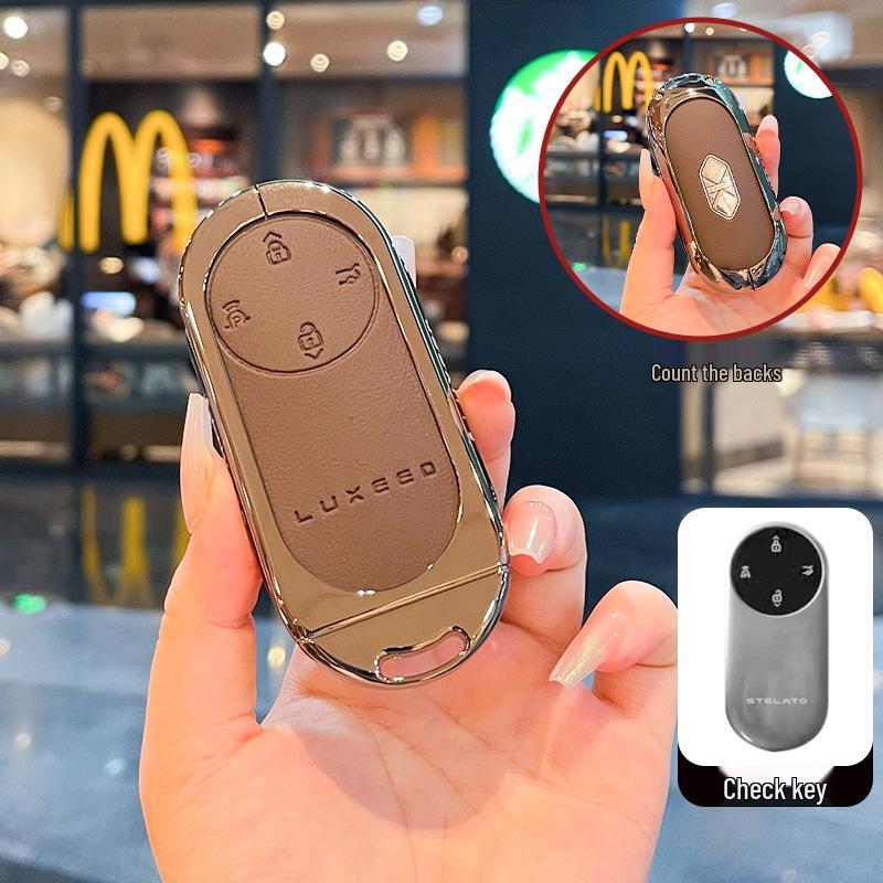 Kompatibel mit 2026 LUXEED R7 Schlüssel: Neue LUXEED S7 Bluetooth Smart Schutzhülle Tasche mit Schnalle.