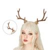 2PCS Clear Christmas Antler Hair Clip Festival Headwear for Woman Kids Bangs Taking Photo Shopping Travel Anti Slip