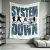system of a down Wall Tapestry Aesthetic Wall Hanging Printed Fabric Blanket Decorative Tapestries for Bedroom Living Room Home Decor