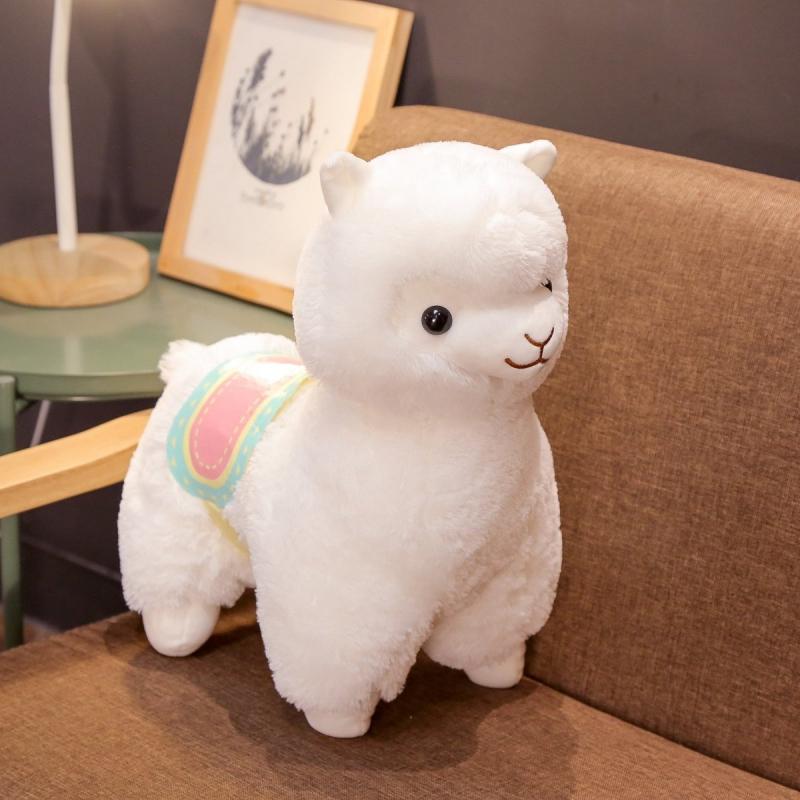 35/50cm Saddle Alpaca Llama Plush Animals Toy Cute Stuffed Doll Household Throw Pillows Home Decor Kids Toys Birthday Gifts