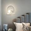Cartoon-Hintergrund-Wand-LED-Leuchten Moderne minimalistische Astronaut Schlafzimmer Nachttischlampen für Zimmer Kinder Haushaltsgeräte