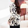 Silk shirt women's long sleeves spring and summer new large size loose printing mulberry silk top shirt