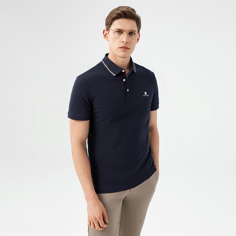MONTAGUT Men s Short Sleeve Silk Blend Polo Shirt M/48