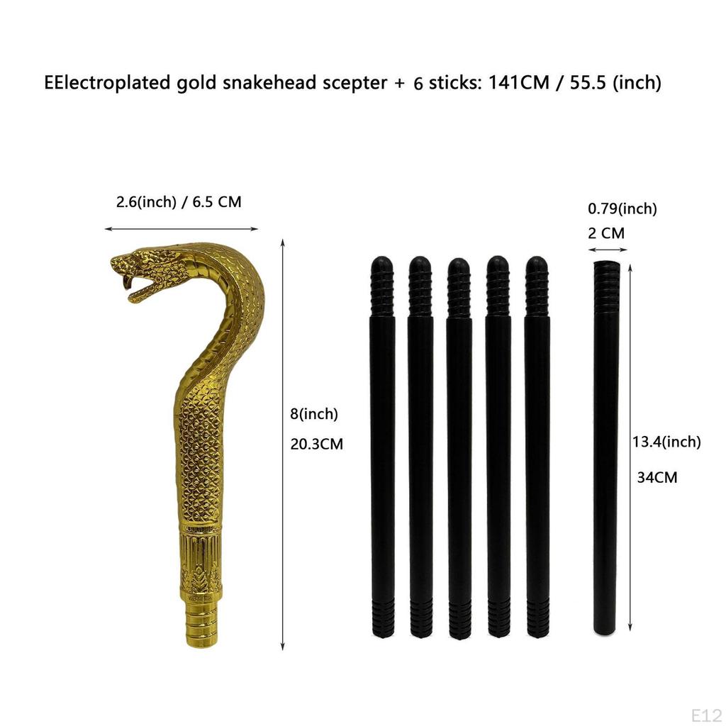 Halloween Snake Cane Prop Accessory Antique Retro Style Decoration for