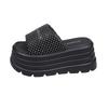 Fashion 8.5CM Casual Wedge Slippers Women Crystal New Summer Platform Sandals Woman Open Toe Comfortable Female Chunky Beach Slippers