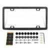 Carbon Fiber License Plate Frame Car License Plate Frame for Front & Rear 4 Hole License Plate Cover