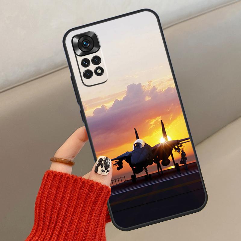 F14 Tomcat Jäger Hülle Für Xiaomi Redmi Note 14 13 12 10 11 15 Pro Plus Abdeckung Für Redmi 15 15C 13C 10C 12C 14C