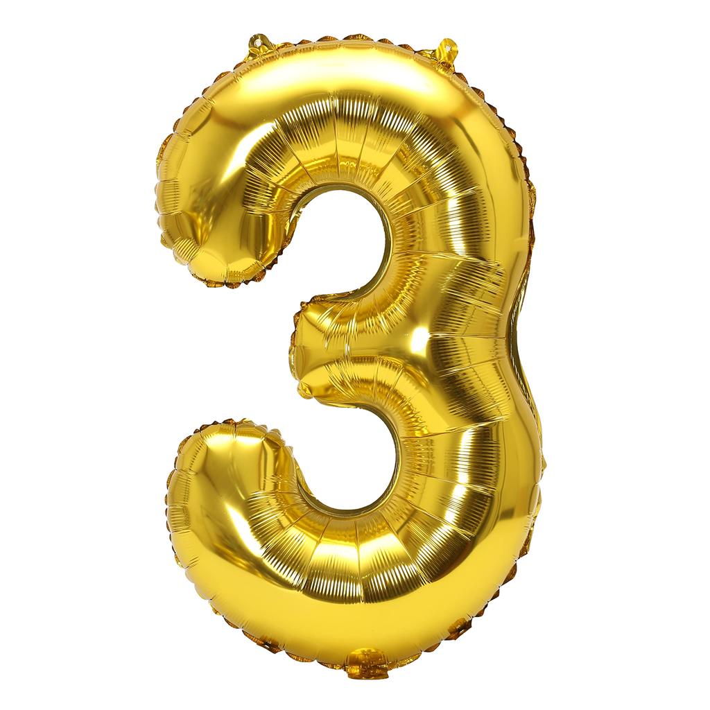 32 Inch Digital Aluminum Film Balloon Paper Card Hardcover Slim Body Digital Party Floating Decoration Balloon