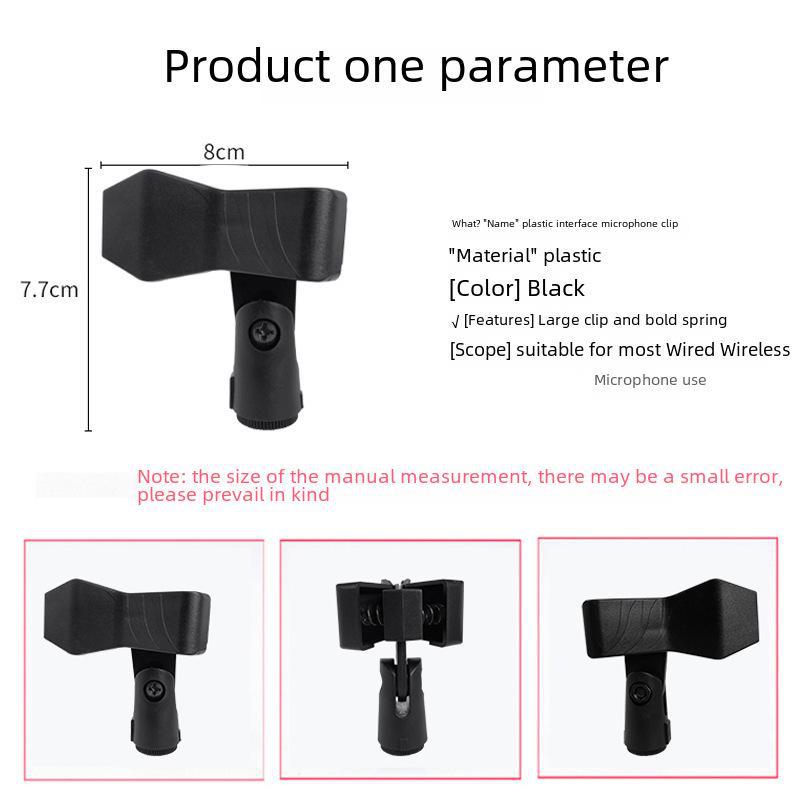 Mikrofonclip für Blitzschuh von SLR-Kameras – kompatibel mit Interview- und Mastmontage