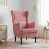 Pink Velvet Armchair