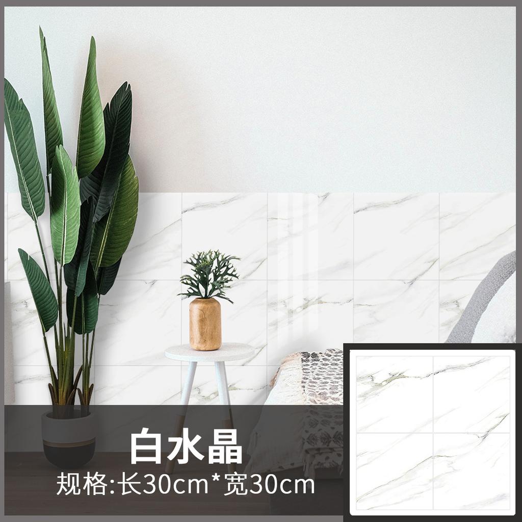 Imitation Tile Marble Wall Sticker Is Suitable for Living Room Kitchen Renovation Waterproof Self-adhesive Pvc Floor Sticker