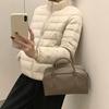 Simple and fashionable down jacket liner women's stand-up collar thin down jacket slim short down jacket duck down