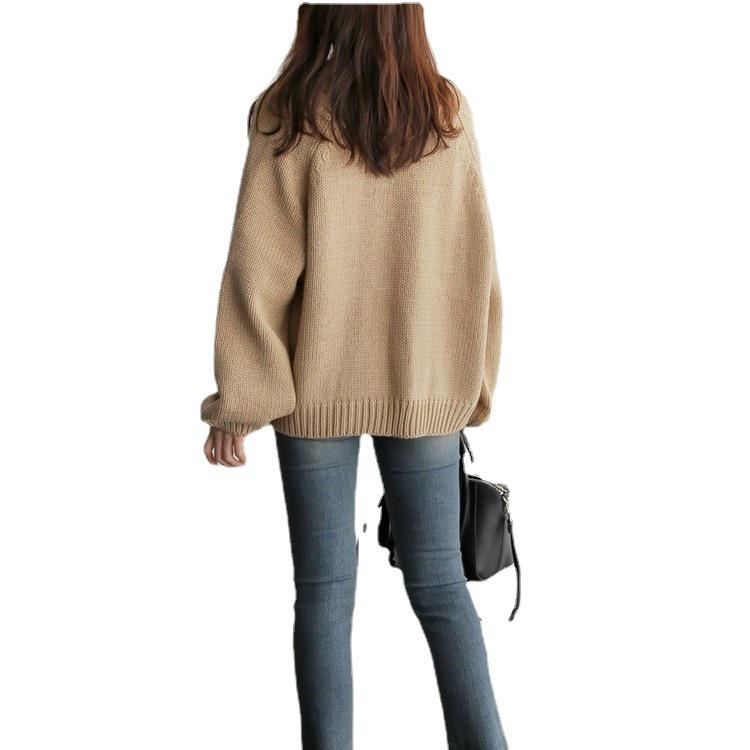 Autumn 2023 Korean Chic Loose Knit Cardigan for Students