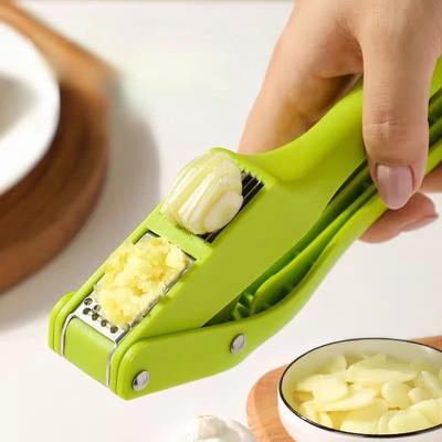 Dual-use Manual Garlic Press Can Cut Slices Kitchen 2-in-1 Garlic Press Sliced New Home Creative Quick Slice Garlic Special Tool
