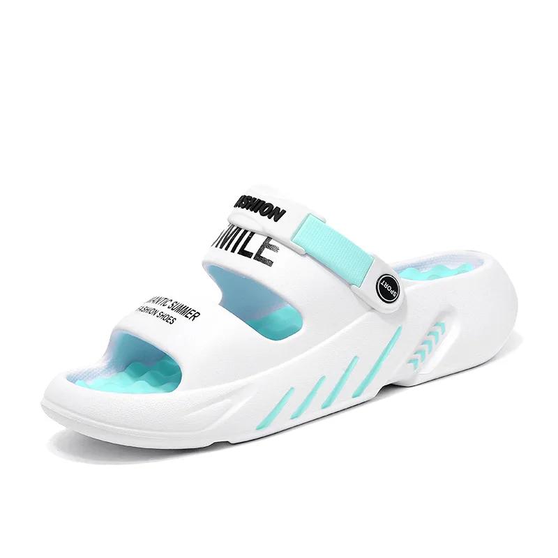 Fashion Summer Rubber Sandals Men Massage Slippers Mens Garden Shoes2025 Zuecos Hombre Cholas Man Beach Shoes Big Size 48 49