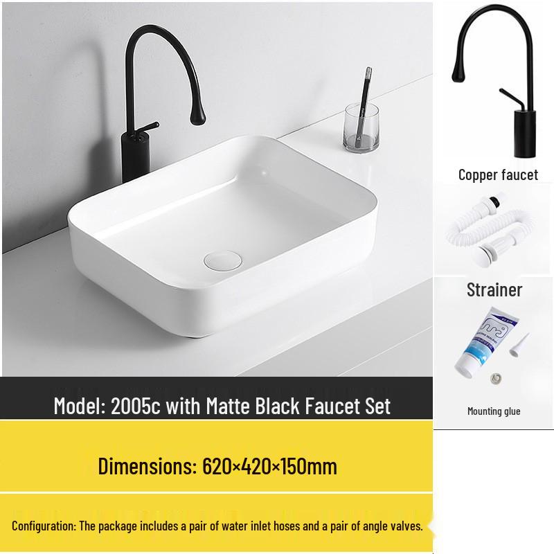 Tengxiang Ceramic Sink: White Floor-Standing Luxury Basin with Cabinet for Bathroom or Balcony