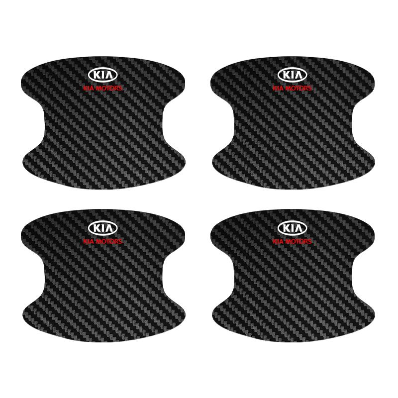 CNR2 Car Door Bowl Handle Protector with Car Sticker Door Sill Protector Stickers For Kia Rio Ceed Sportage Cerato Soul Picanto