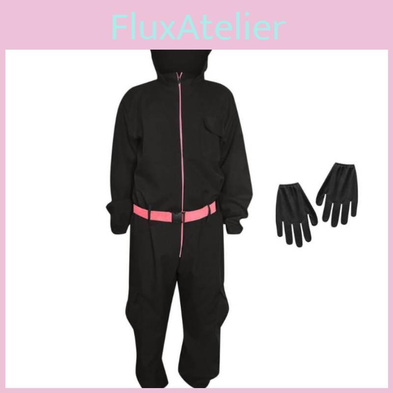 Squid Game Popular Movie Halloween Costume For Kids With Cotton Blend Fabric Cosplay Suit
