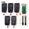 EoneBoss ET-01 Smart Remote For Toyota Land Cruiser Levin Highlander Camry Corolla RAV4 Prado for Lexus Car Key Fob 4D 8A Global