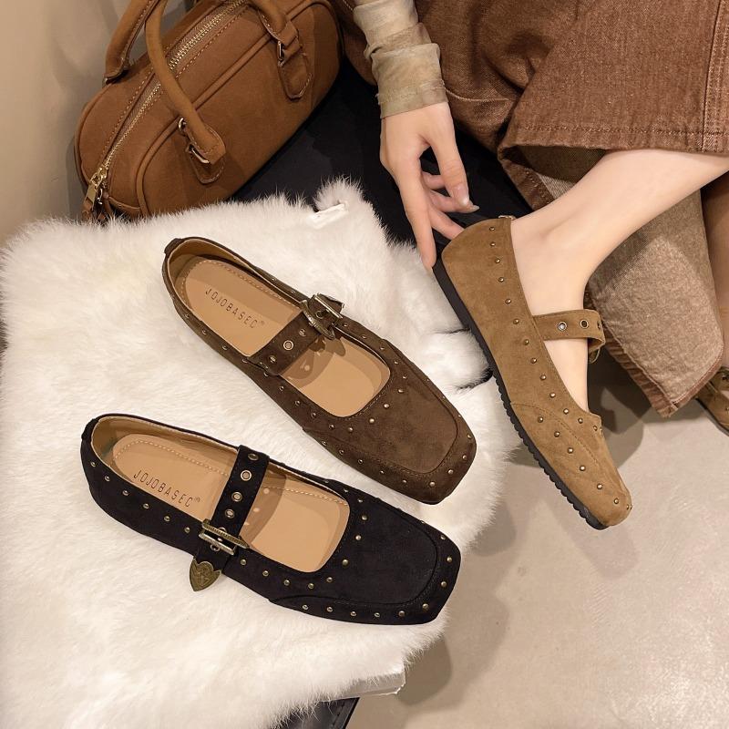 Neuer Stil Damen Elegant Retro Mary Jane Damen Casual Flache Schuhe Weiche Bequeme Ballerinas Damen Zapatos Mujer