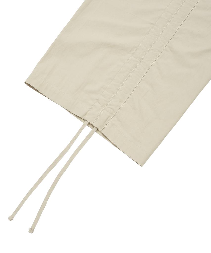 LMR Shirred Point String Cargo Pants Beige