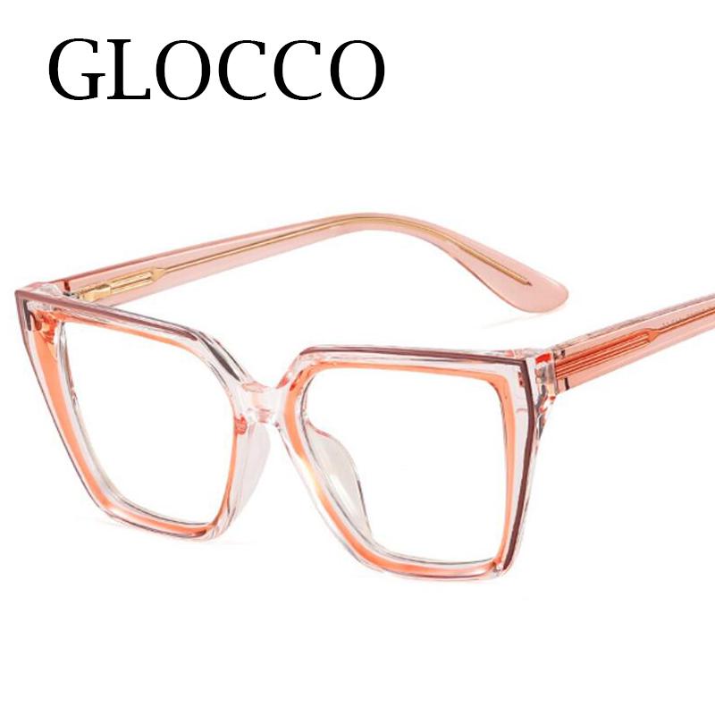 Fashion Square Reading Glasses Women Men Trendy Colorful Big Frame Blue Light Blocking Computer Eyeglasses +2 +5