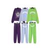 American high street trendy brand Sp5der letter star printed hoodie for men and women of the same sweater pants set wholesale