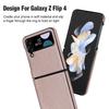 Samsung Z Flip6 5 4 3 Folding Phone Case Anti Fingerprint Z Fold6 Cross Print Leather Protective Case