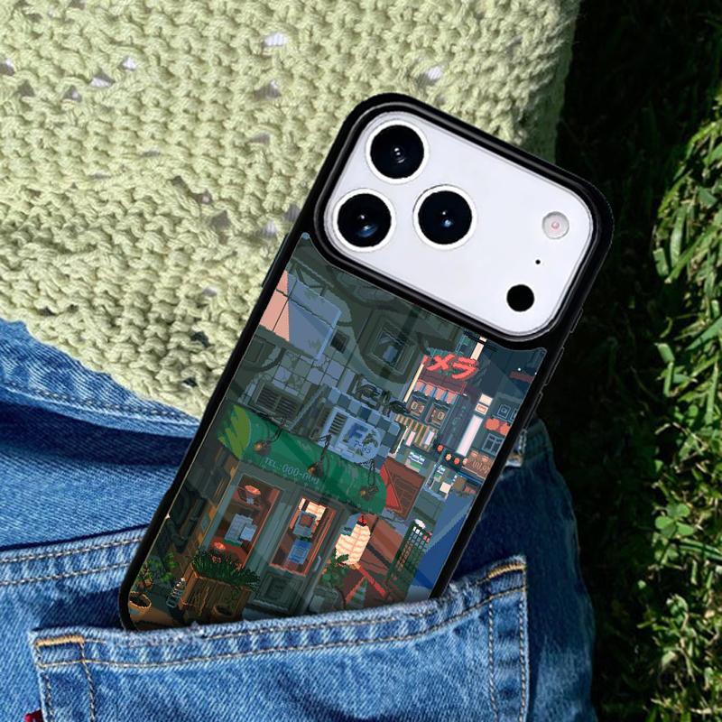 Art Pixel Aesthetic Phone Case Cover for IPhone 11 12 13 14 15 16e 17 Pro Max Coque for IPhone 17 Air