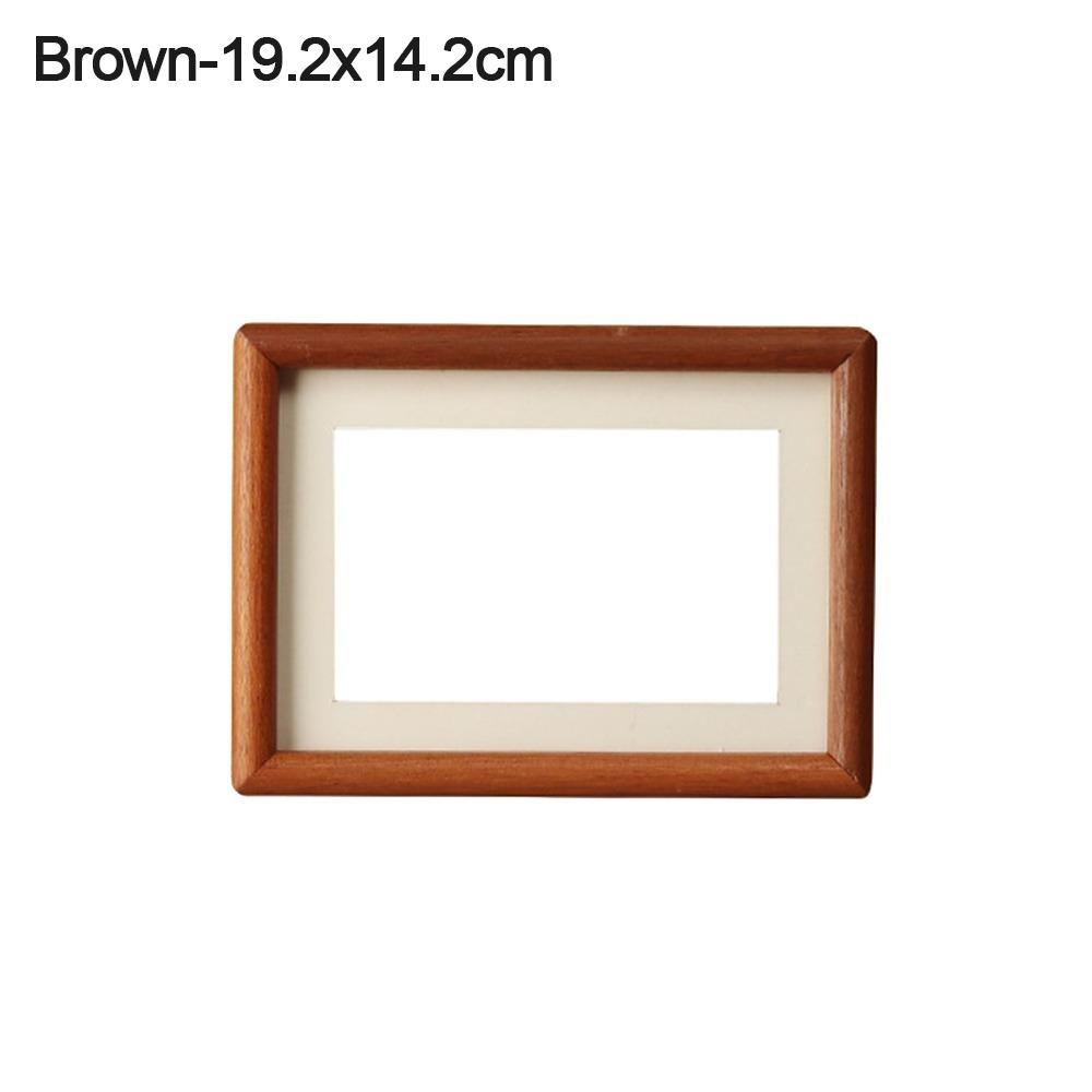 Fashion 6/7/8 Inch Black Walnut Photo Frame Simple Handmade Picture Frame Real Wooden Mortise Tenon Photo Frame