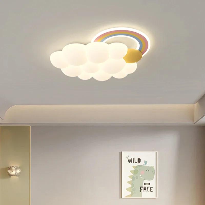 Nordic Cloud Child Stylish Ceiling Lights for Girl Bedroom Nursery Children's Room Chandelier Home Decor Lighting Luster Fixture