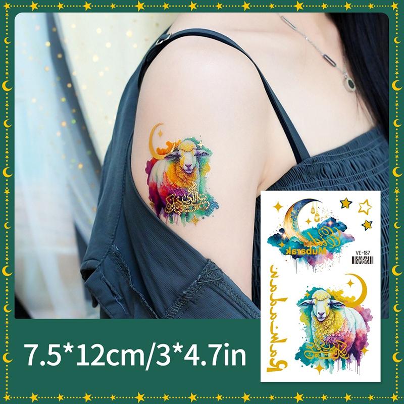 Ramadan Decorations  Ramadan Stickers Temporary Tattoo Sticker Muslim Party Supplies Ramadan Mubarak Accessories