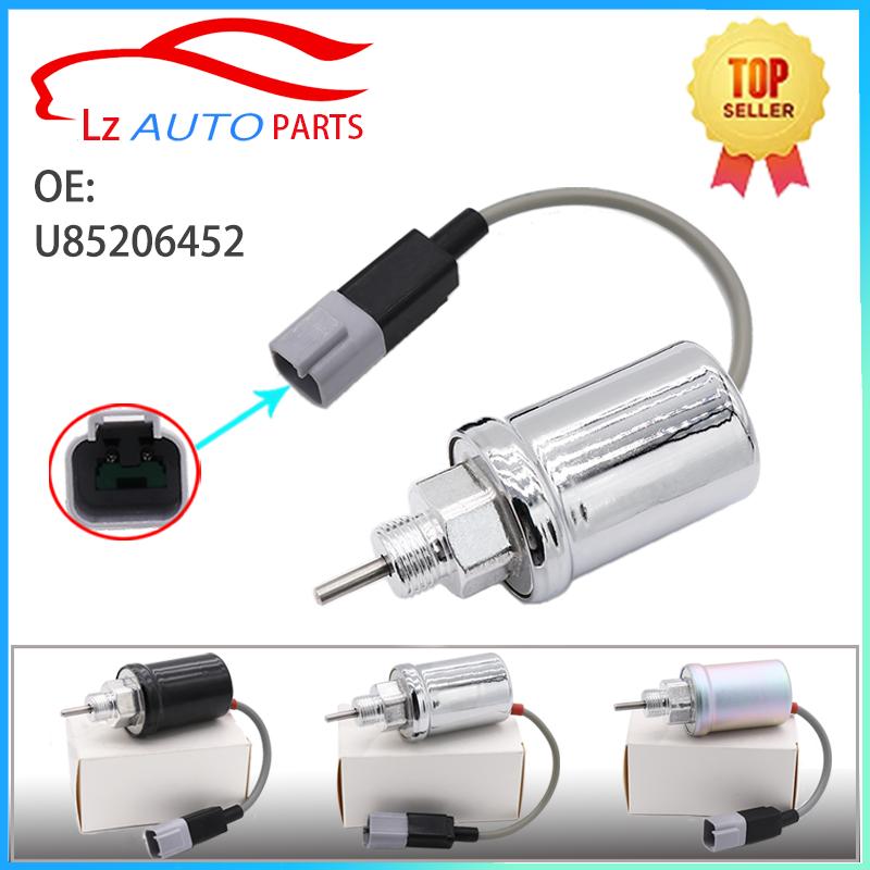 12V Fuel Shut Off Solenoid Valve U85206452 U85206520 for Perk Engine 402D 403D 404D 404C 40 Stop Shutdown Solenoid