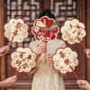 Chinese Wedding Bridesmaid Fan for Bride Reception Photos - Handheld Bridal Party Accessory