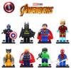 High-quality Abs Plastic Building Blocks Jr833b Avengers Superhero Series