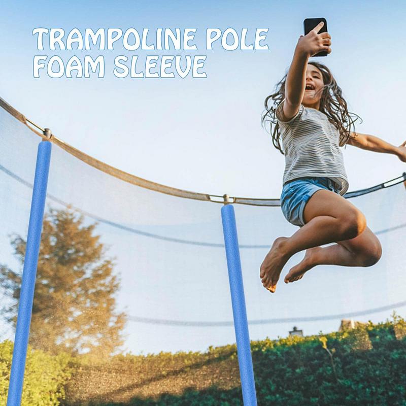 40cm Trampoline Pole Foam Sleeves Cover Blue Foam Padding Long Foam Cover For Trampoline Pole Sponge Tube Round Pipe 12pcs
