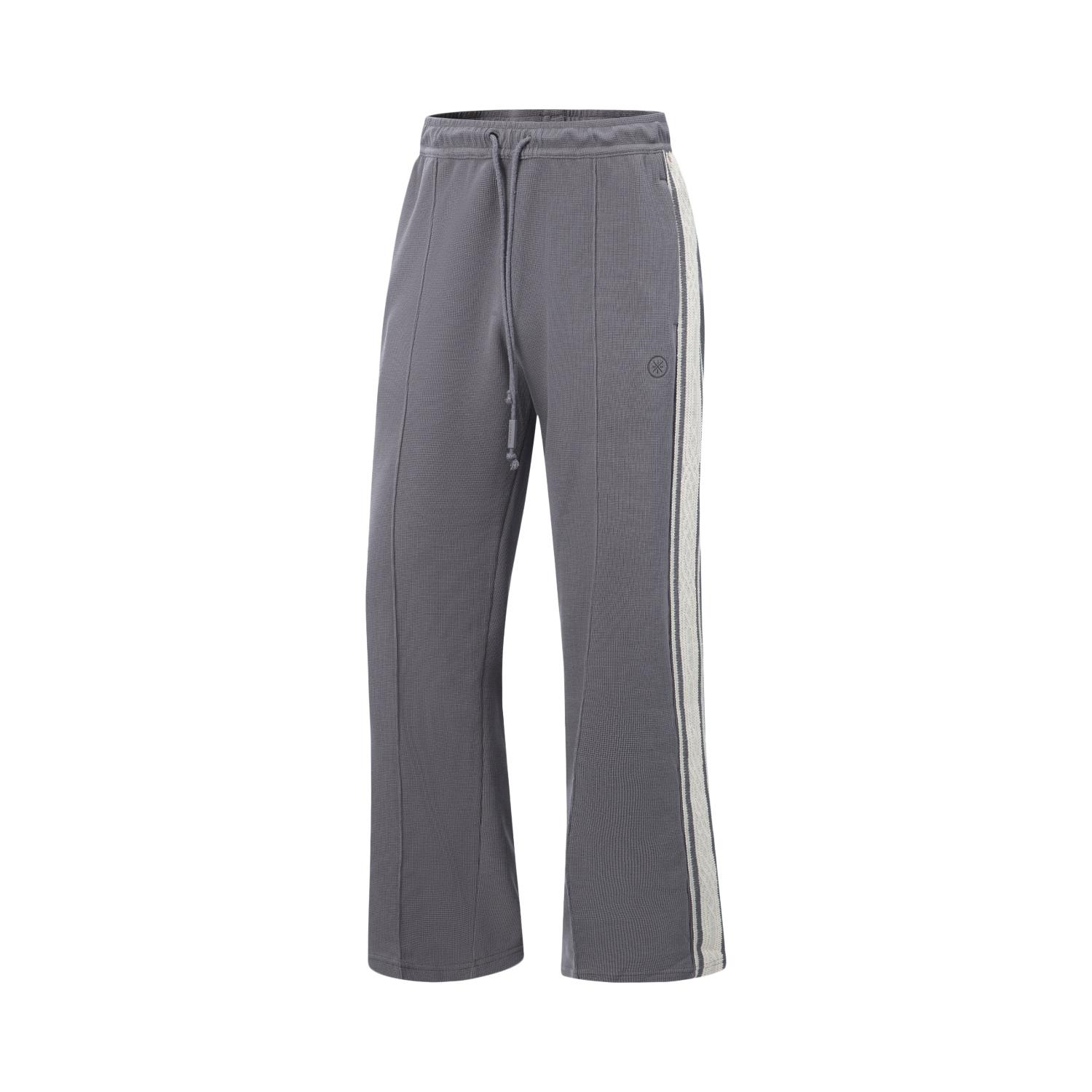 

Li Ning Серия Уэйда Удобные Универсальные Простые Свободные Со средней посадкой Цветной блок Модные Повседневные Мужские брюки AKLV689-1