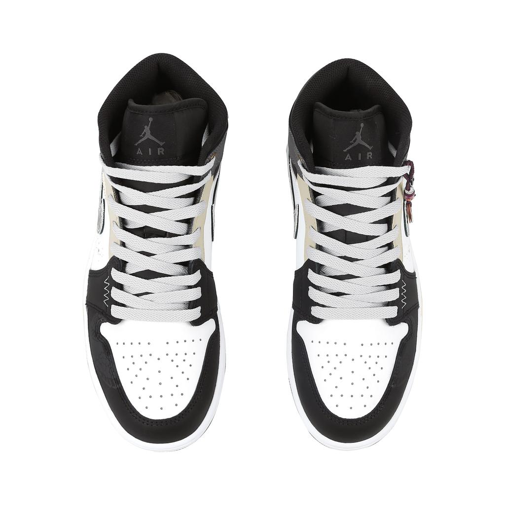Jordan Air Jordan 1 CNY New Year Of The Snake Mid top Vintage Basketball Shoes Unisex Black DQ8426-001(Team509-)
