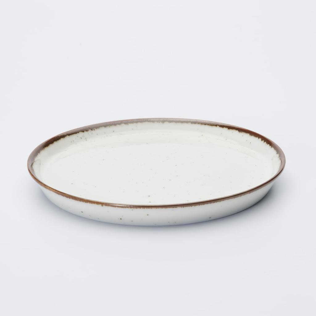 Aito Seisakusho Microwave and Dishwasher Mino Made in Product Number 567044 "Grain" Plate, Safe, Brown, Medium, Approx. 15cm, Ware, Japan,