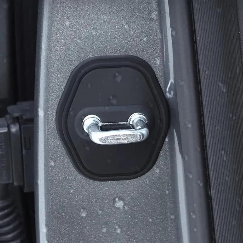 For Geely Galaxy A7 Door Lock Cover Silicone Pad Door Lock Protective Cover Interior Supplies Modification Accessories
