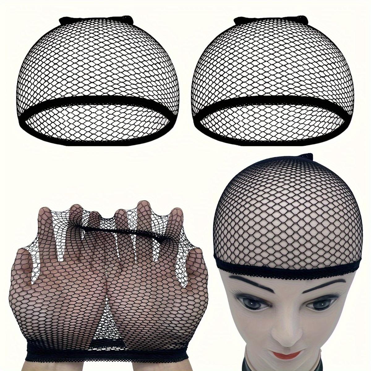 4-Pack, Unisex, Adult, Elastic High-Strength Durable Mesh Wig Caps, Closed Wig Net, Black Wig Net Set чёрный