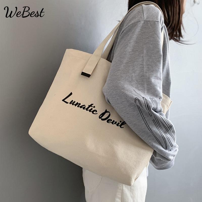 

Canvas Bag Simple Student Cloth Bag Shoulder Bag