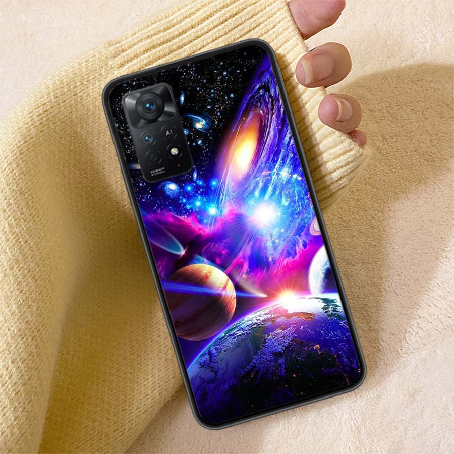 The Galaxy Phone Case For Redmi 13C 14C Note 14 13 Pro Plus 5G Clear Capa 12 12C 10A 10C 10 9A 9C 9T 9 8 Pro Cover TPU Shell Coq