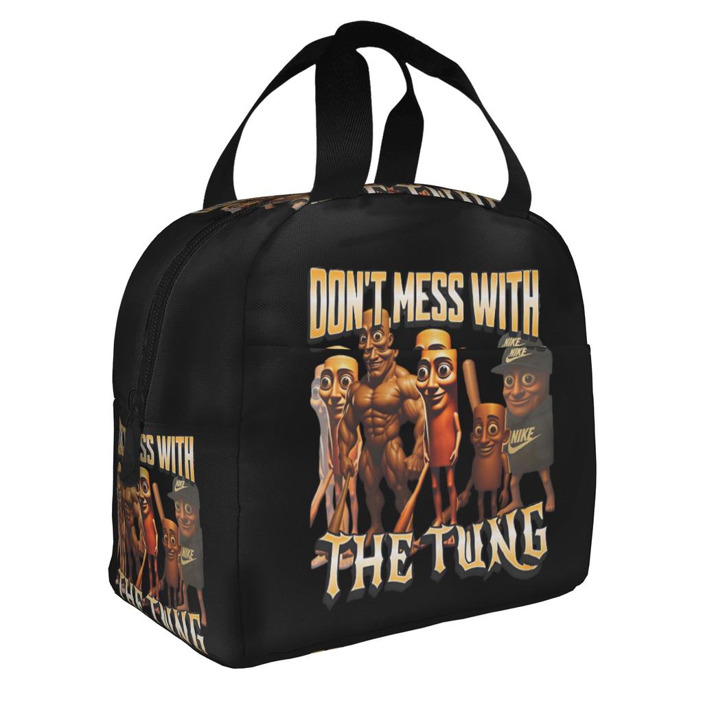Italian Brainrot Lirili Larila Insulated Lunch Bag for Women Resuable Funny Meme Cooler Thermal Bento Box School