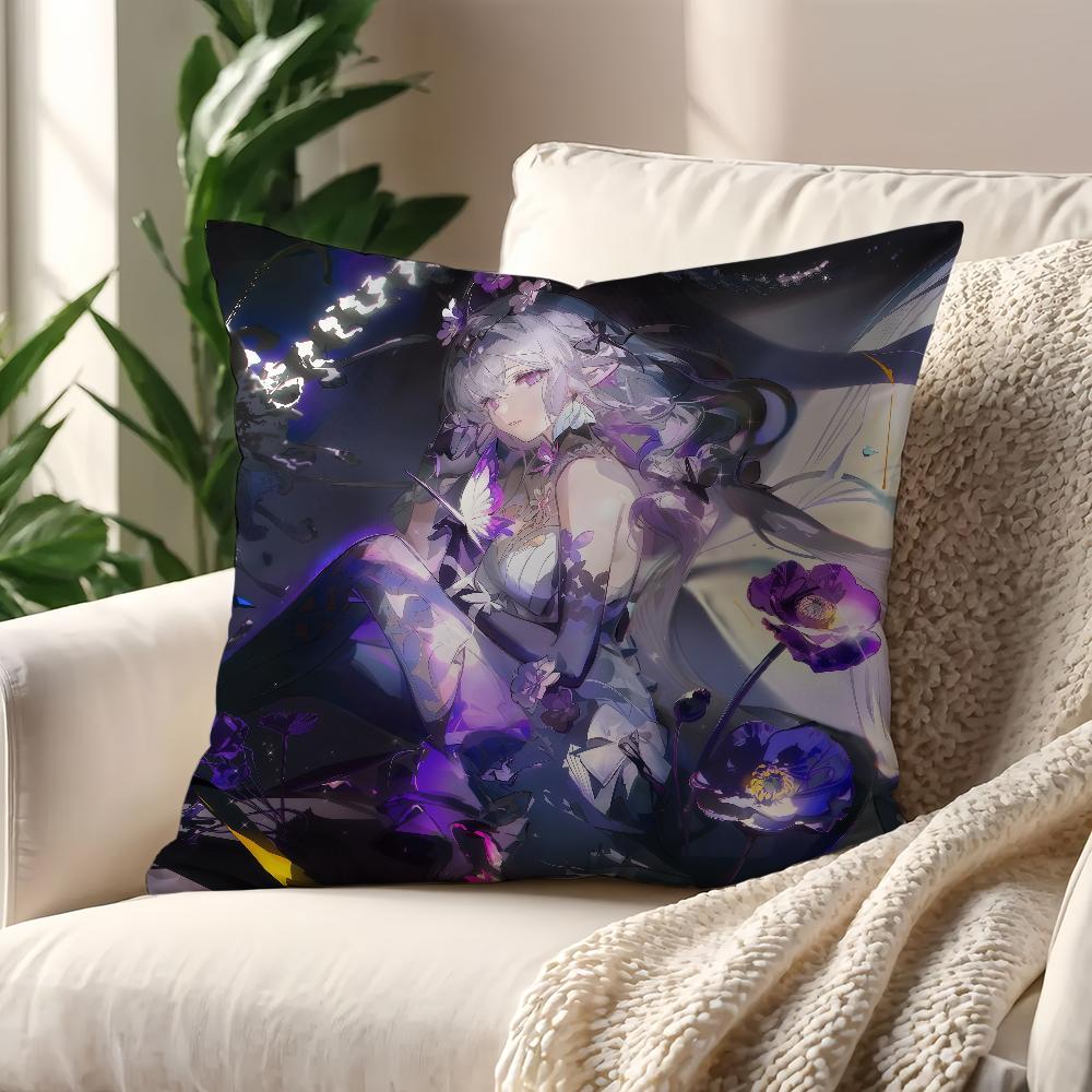 Game Castorice Game Honkai Star Rail cushion cover Pillow Cover Decoration Room Home Sofa living Office Car Nordic Simplicity